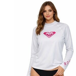 Women's Roxy Long Sleeve Stripe Rashguard Sz Sm Girls 16 Surf Paddle board Gear